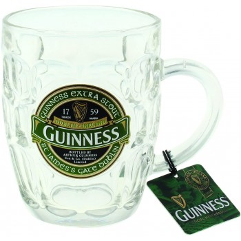 Guinness Ireland Collection Dimpled Pint Tankard with Metal Badge - B01CBRW098Z