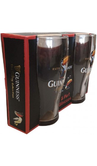 Guinness Toucan Pint-Gläser 2 Stück - B08V3VZML58