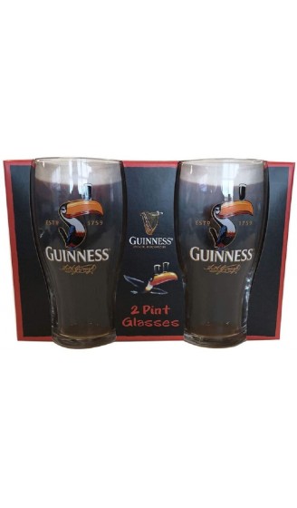 Guinness Toucan Pint-Gläser 2 Stück - B08V3VZML58