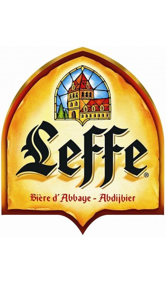Leffe Glasses 33CL Set of 4 "Large Stem" + 4 Leffe Beer Mats - B00Q1M1FGOO