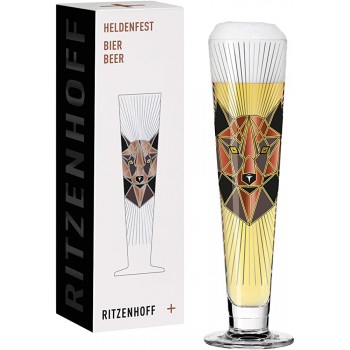 Ritzenhoff 1018249 Heldenfest #8 Bierglas Glas 385 milliliters Mehrfarbig - B08YKF64SPB