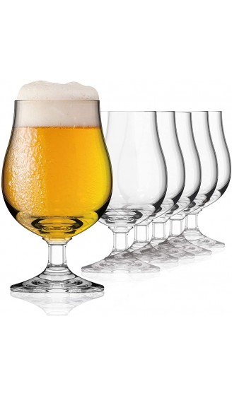 SAHM Bristol Pokal Biergläser 0,3 Liter 6 STK | Biertulpe | Biergläser Set | Spülmaschinengeeignet | Ideale Pilsgläser & Craft Beer Gläser - B08ZM84NBKV