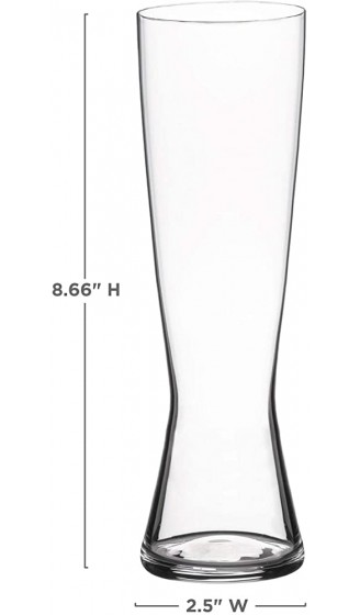Spiegelau & Nachtmann 4-teiliges Pilsstangen-Set Kristallglas 425 ml 4991970 Beer Classics - B013R6EL8K1
