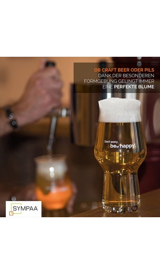 SYMPAA Biergläser 0,5 liter mit Gravur Besondere Craft Beer Gläser 2er Set Bierglas spülmaschinenfest und stapelbar | Bier Geschenk für Männer - B09MDQPM9WN
