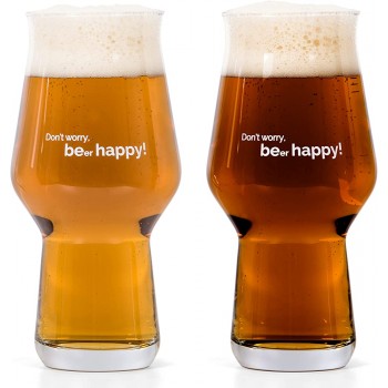 SYMPAA Biergläser 0,5 liter mit Gravur Besondere Craft Beer Gläser 2er Set Bierglas spülmaschinenfest und stapelbar | Bier Geschenk für Männer - B09MDQPM9WN