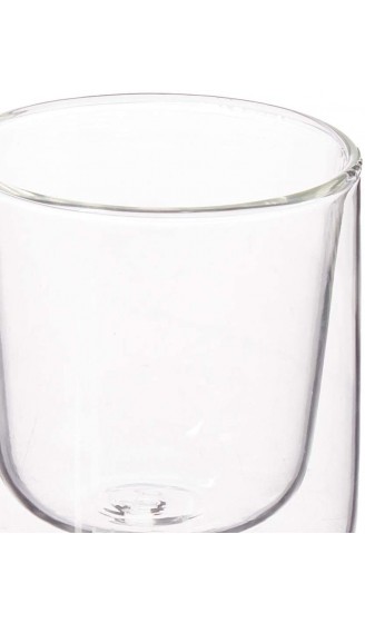 blomus -NERO- 2er Set Kaffee-Gläser aus Glas 200 ml Fassungsvermögen doppelwandiges Thermoglas freischwebend Schwebeeffekt spülmaschinenfest H B T: 8,5 x 7,5 x 7,5 cm Glas 63653 - B01EZAD6KGH