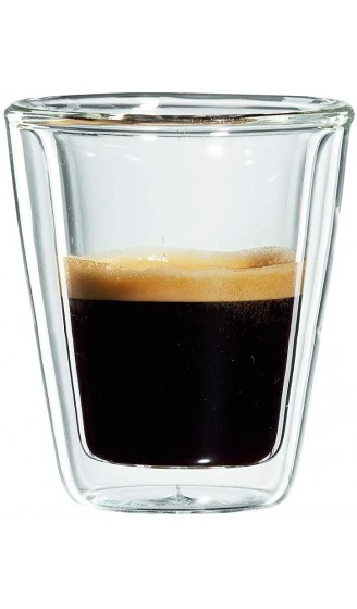 bloomix Milano Espresso 80 ml doppelwandige Thermo-Kaffeegläser im 2er-Set - B00LWWMSDCS