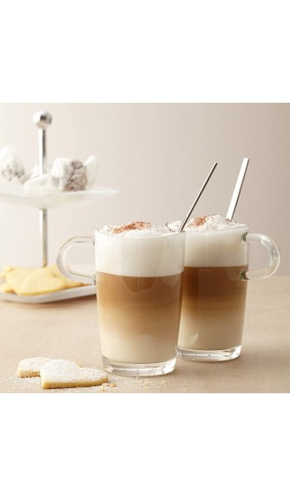 Leonardo Loop Latte-Macchiato Tasse Kaffee-Gläser mit Henkel spülmaschinengeeignete Becher aus Glas 6er Set 365 ml 043366 - B001BYKJAK5