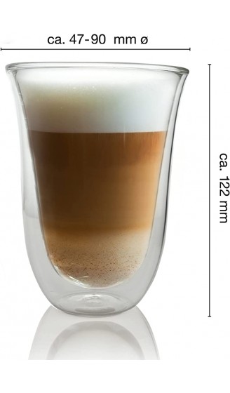 Moritz & Moritz Napoli 6 x 300 ml Latte Macchiato Gläser Doppelwandig – Doppelwandige Gläser für Kaffee Tee oder Dessert Spülmaschinengeeignet - B07FMZNN1QY