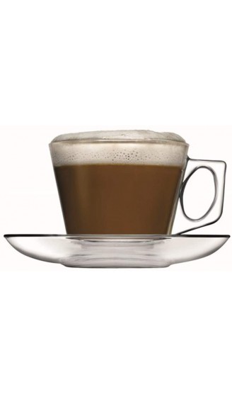 Pasabahce 97302 12-tlg Tassen mit Unterteller Vela für Tee Kaffee Cappuccino für 6 Personen - B016QJ6O8AT