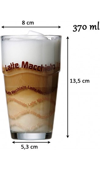 Ritzenhoff & Breker Latte Macchiato Gläser-Set 4-Gläser und 4 Löffel - B00NFJ98OW8