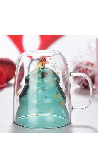 Süße tassen Weihnachten Becher Kaffee Teegläser Trinkgläser Kaffeeglas Doppelwandige Isolierglas Espressotasse - B07ZJGN9RSW