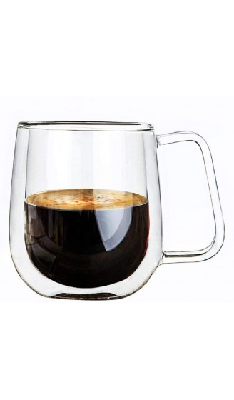 Vicloon cafissimo Espresso Latte glastassen dubbelwandig koffie-thee-glas macchiato kop- en glas 4 PCS - B072V6Z37HC