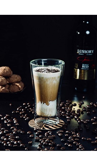 YEM 6 x 350ml doppelwandige Thermo-Gläser für Latte Macchiato Cocktails Desserts Tee Glas-Set Doppelwandgläser MOJO - B07B8L3X61H