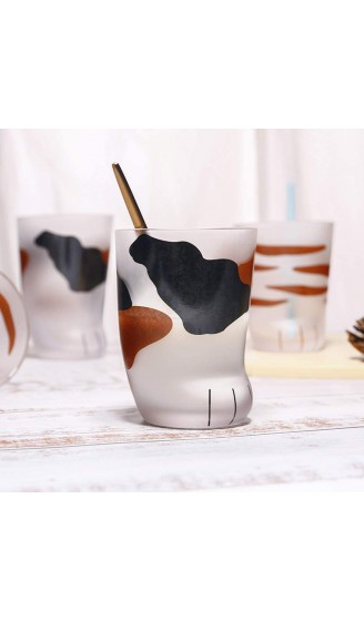 Ysoom Cat Paw Glass Cup Katzenkaffee Mug Wall Glas Cup Heat resistent Handmade Creative Milk Mug Tea Whiskey Glass Cup Present Tassen Valentines Gift 300ml - B07SR4Y8FCK