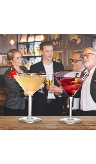 I-WILL Cocktailgläser 180ml Plastik Wiederverwendbar Unzerbrechliche Cocktail-Glas mit Stiel Cocktailgläser zum Martini Margarita Mojito Trinken Saft 2er Set - B08ZK81MP5O
