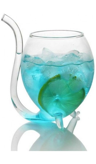Neues Spiral-Cocktailglas drehbares kreatives Vampirglas Longtail-Cocktailstroh-Weinglas umweltfreundlich und modisch einfach und praktisch stark und langlebig - B096BL4G3SV