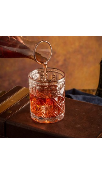 SkySnow® Whisky Gläser 2er Set Whiskey Gläser Glasbecher für Wein Cocktails Oder Saft Perfekte Einzigartige Bechergläser für Rum Baileys Vodka Gin Mixer - B08MTZP3KDX