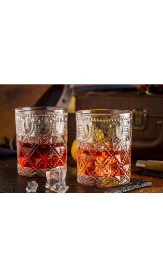 SkySnow® Whisky Gläser 2er Set Whiskey Gläser Glasbecher für Wein Cocktails Oder Saft Perfekte Einzigartige Bechergläser für Rum Baileys Vodka Gin Mixer - B08MTZP3KDL