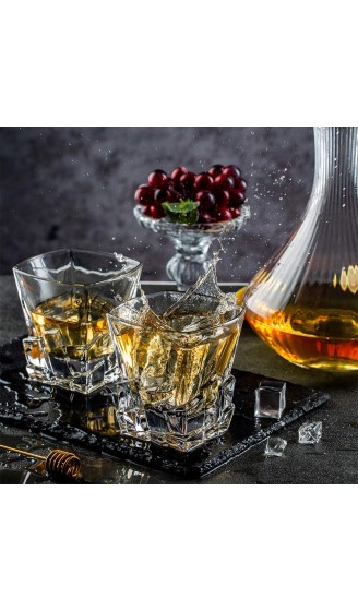 SkySnow® Whisky Gläser Glasbecher für Wein Cocktails Oder Saft Perfekte Einzigartige Bechergläser für Rum Baileys Vodka Gin Mixer 2er Set Whiskey Gläser - B08NT9S9LX5