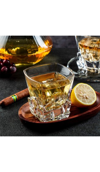 SkySnow® Whisky Gläser Glasbecher für Wein Cocktails Oder Saft Perfekte Einzigartige Bechergläser für Rum Baileys Vodka Gin Mixer 2er Set Whiskey Gläser - B08NT9S9LXR