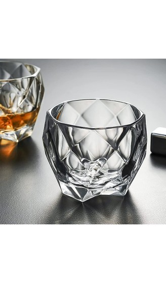Yesland 6er Set Whisky Gläser 300 ml Kristall Gläser Whiskyglas Kristallglas Whiskybecher für Männer Scotch Lovers Wassergläser Rumgläser für Cocktail Gin Bourbon Bar Spülmaschinenfest - B09KBCF92JT