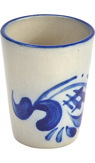 vivApollo Original westerwälder Kannenbäckerland salzglasierte Steinzeug Keramik Becher 0,2 Ltr. 0,2 ltr Geblaut - B06Y1RL6JRY