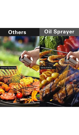 Akatsuki Öl Sprayer Ölsprüher Flasche Multifunktional lSprüher für Kochen 5 in 1 Mit Silikon-Schutzhülle Anti-Drop Öl Sprayer mit Bürstefür Kochen Salat BBQ Backen - B09B37HZ7NP