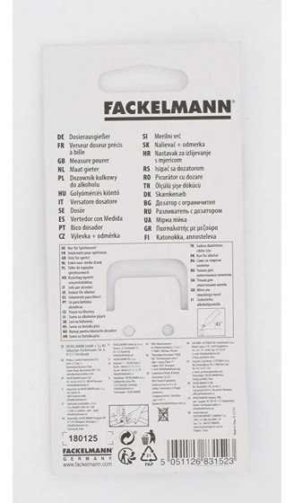 Fackelmann 683152 Alkoholdosierer Weiß - B07F6JX57TD