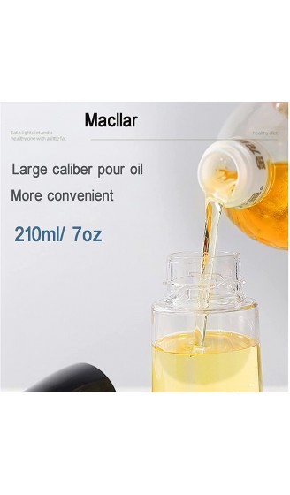 Macllar 3 Pack Olivenöl-Sprühgerät 210 ml Lebensmittelqualität Haustier ölsprüher für speiseöl öl sprühflasche ölflasche öl spray Essigöl-Sprühflasche zum Kochen mit Reinigungsbürsten - B08X68BR6YM