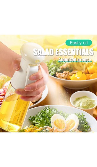 NXACETN Olivenöl-Sprühgerät zum Kochen Küche 210ml Olivenöl Sprayer Sprühflasche zum Kochen BBQ Spray Backen Braten Grillen Salat Braten White - B08PYWYH2JF