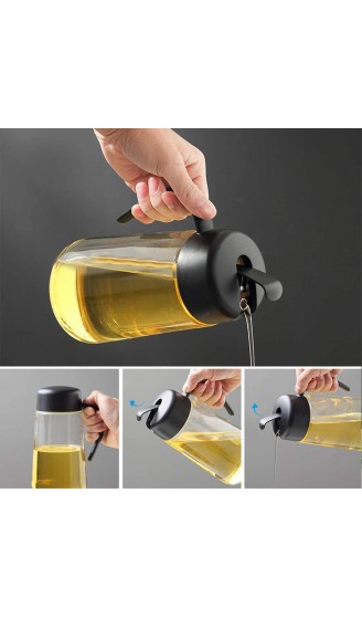 Ölspender-Flasche mit automatischer Kappe tropffreier und auslaufsicherer Ausguss rutschfester Griff für Küche und Kochen 1 l - B089NMB32Y3