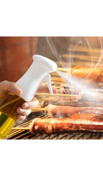 Ölsprüher Flasche Öl Sprayer Olivenöl Spender Glas 210ml Verbessertes Oil Sprayer für Salat BBQ Backen Pasta BPA-Free Safe für Küche Kochen Weiß - B08HD6SP1R6