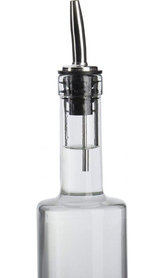 Westmark 2 Spirituosen- Öl-Ausgießer für Flaschen mit Luftröhrchen Metall rostfreier Edelstahl Kunststoffkorken Inox Gastro Silber 47322280 - B007CJQUV0K
