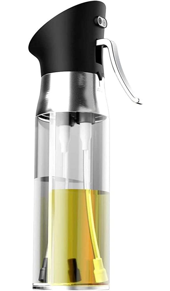 WIN&JLCZ 2-in-1-Ölsprühflasche Olivenölspender Küchenölsprüher zum Kochen Grillen Salat Backen Braten Küchenutensilien - B09PDXXZ4J5