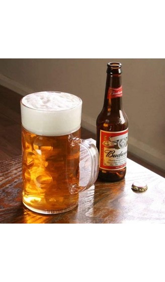 bar@drinkstuff Bierkrug aus Kunststoff 2 Pint | 1Liter Bierkrug Deutscher Krug Biergefäß aus Plastik - B00E6H8US2O