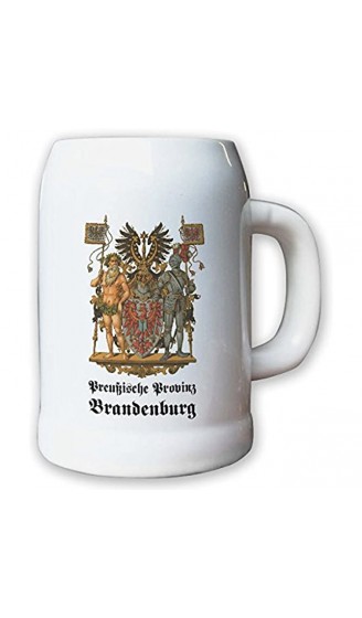 Krug Bierkrug 0,5l Preußische Provinz Brandenburg Weimarer Landeswappen#9476 - B00XVRKAMM8