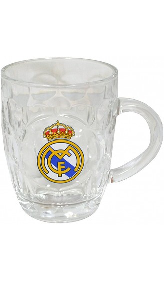 Offizielle REAL MADRID CF Glas Fußball Crest Bierkrug Pint-Glas - B0128EWA1M5