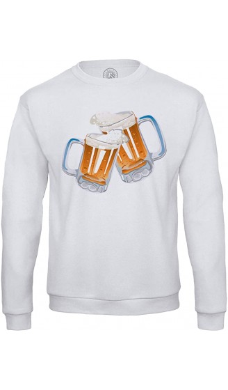 Sweatshirt für Männer Kaltes Bier Krug Blondes Bier Prost. - B09X5K34R1K