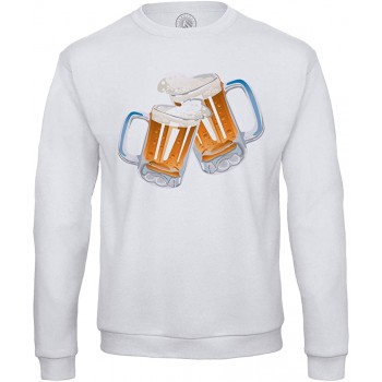 Sweatshirt für Männer Kaltes Bier Krug Blondes Bier Prost. - B09X5K34R1K