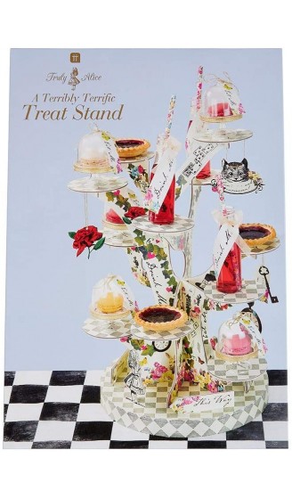 Talking Tables Alice in Wonderland Cupcake Stand Centrepiece Mad Hatter Tea Party Paper Mixed Colours Height 59cm 23 - B01AWJ41M61