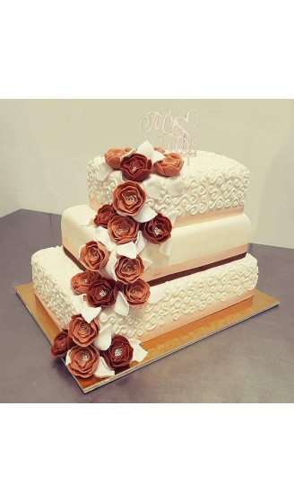 ZYFXP Cake Topper Hochzeit,Tortenständer,Mr Mrs Kuchen Hochzeit Dekorationsständer Holz Farbe - B08P2KL97HJ