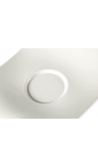 Villeroy und Boch NewWave Untertasse 16 cm Premium Porzellan Weiß - B0052TBHOCJ