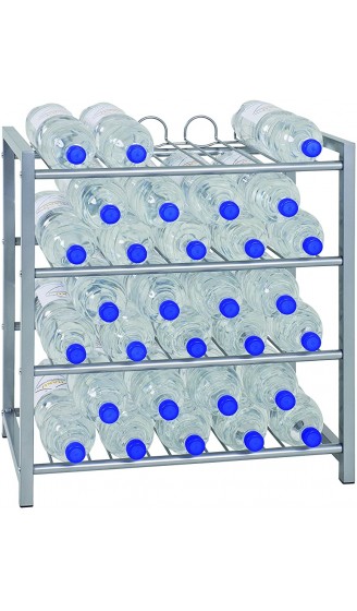 HAKU Möbel Flaschenständer Weinregal in Aluminiumoptik Höhe 60 cm - B00VWWQ6LW7
