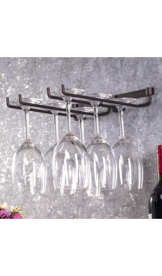 Weinglasregale hängendes Metall Rotweinbecherregal Home Bar Stemware Racks 2 Reihen Stemware Glasflaschenbecher Umgedrehter Halter für Küchenbar oder Restaurant - B08JVC1V79V