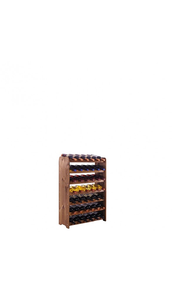 Weinregal Flaschenregal SystemOptiplus Modell 1 für 42 Fl Holzverbundstoff braun gebeizt - B00NP4EEKUW