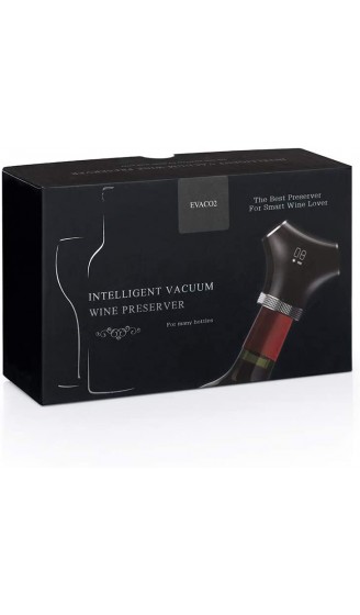 CLIMADIFF Intelligente Weinpumpe + 2 Stöpsel – Automatische Abschaltung – Wiederaufladbar über USB – Machen Sie den Wein aus Ihren Offenen Flaschen Länger Haltbar - B07NVNJK4ZK