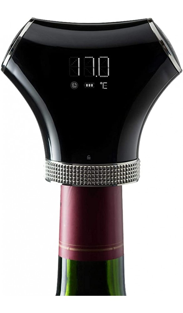 CLIMADIFF Intelligente Weinpumpe + 2 Stöpsel – Automatische Abschaltung – Wiederaufladbar über USB – Machen Sie den Wein aus Ihren Offenen Flaschen Länger Haltbar - B07NVNJK4Z8