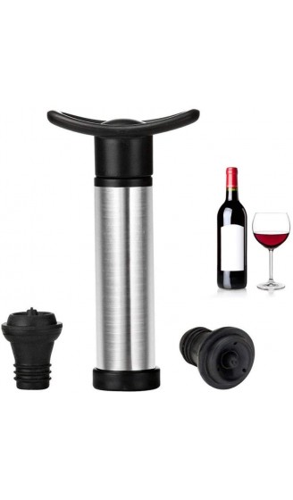 Ducomi VinoVeritas Vacuum Wine Saver Pump + 2 Stopfen Manuelle Flaschenpumpe Professionelle Luftansaugung - B07F1WK2LH7