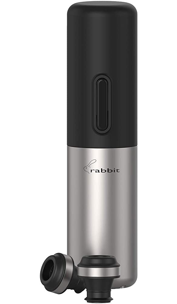 RABBIT Weinkonservierer elektrisches Wein-Vakuum-Pumpen-Konservierungsset hält Wein eine Woche lang frisch in Geschenkbox - B07MNB7GKNQ
